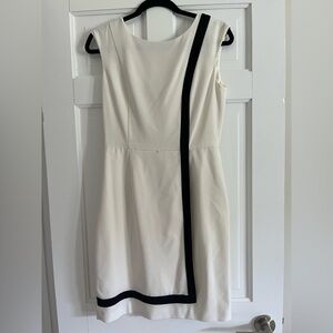 Calvin Klein White and Black Dress
